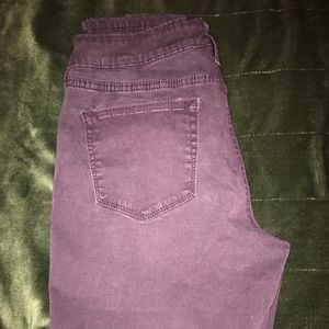 Sonoma skinny pants purple